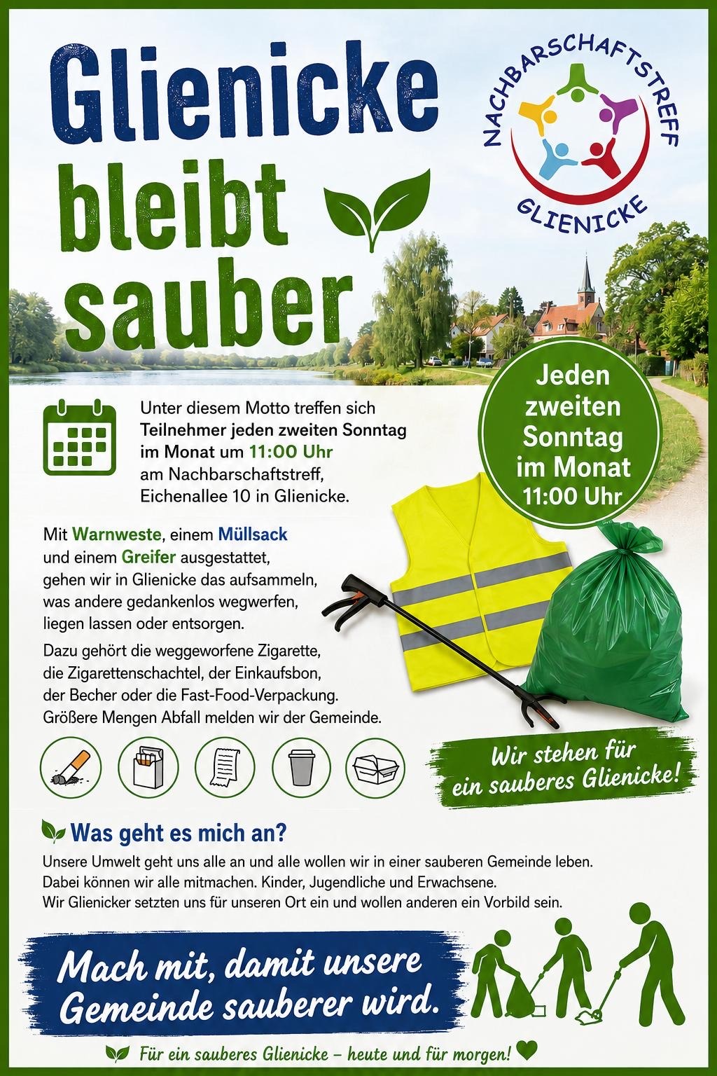 Karten auf dem Tisch in Glienicke